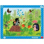 Dino Puzzle doskové Krtko a jahody 40 dielikov