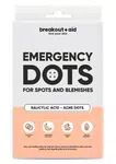 Breakout+aid Náplasti na akné s kyselinou salicylovou Emergency Dots 72 ks