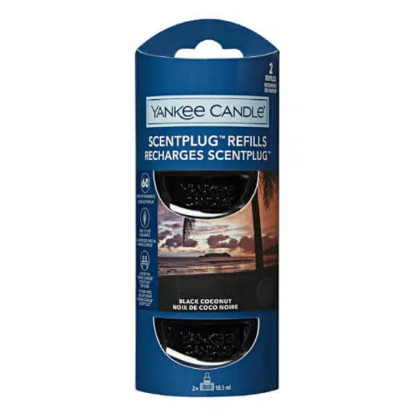 Yankee Candle Náhradná náplň do elektrického difuzéru Black Coconut 2 x 18,5 ml