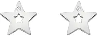 Hot Diamonds Strieborné hviezdičkové náušnice s pravými diamantmi Amulets DE587