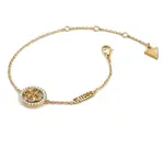 Guess Pôvabný pozlátený náramok Life In 4G JUBB02137JWYG 14,5 - 18,5 cm