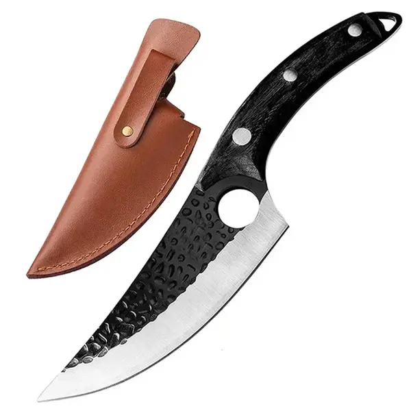 Kuchynský sekací nôž Okajama-Čierna/S puzdrom H18425