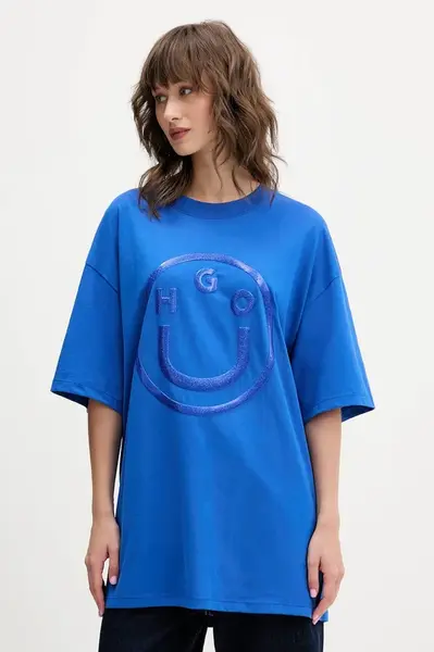 Bavlnené tričko Hugo Blue Oversized_tee_B_6