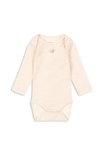 Bavlněné kojenecké body Fanga Fontana FIO STRIPE LS BODY OCS