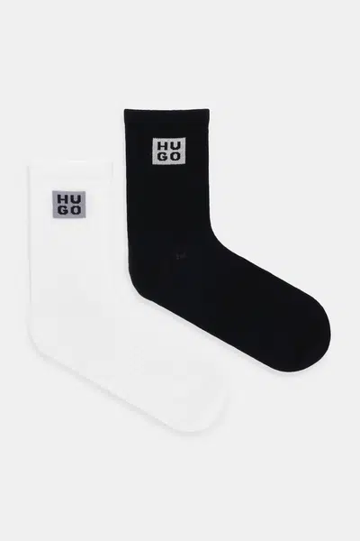 Ponožky HUGO 2-pack bílá barva, 50546399