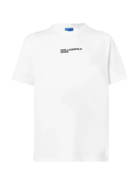 KARL LAGERFELD JEANS Tričko  čierna / biela