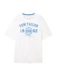 TOM TAILOR Men + Tričko  modrá / biela