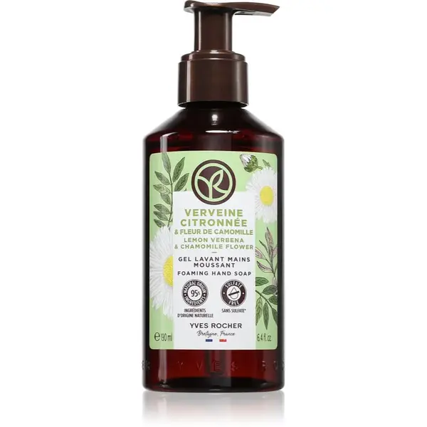 Yves Rocher Lemon Verbena & Chamomile Flower tekuté mýdlo na ruce vůně citronová verbena & květ heřmánku 190 ml