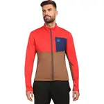 KILPI ERIN Pánská fleecová mikina, hnědá, velikost XXXL