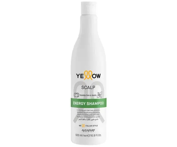 Posilující šampon pro oslabené vlasy se sklonem k vypadávání Yellow Professional Energy Shampoo - 500 ml + dárek zdarma
