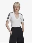 Bílý dámský crop top adidas Originals - Dámské