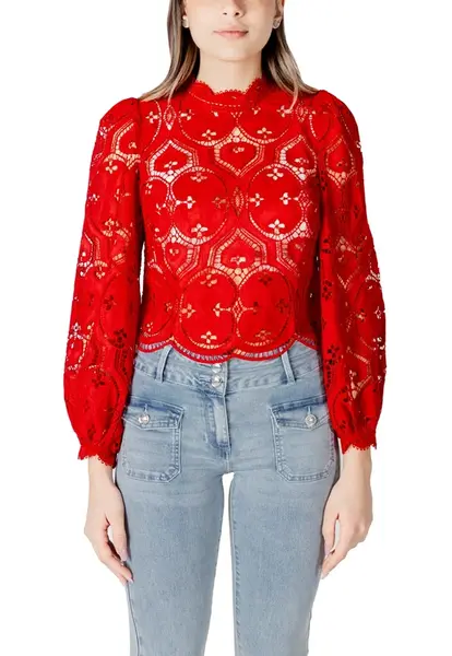 Červená krajková halenka Morgan De Toi