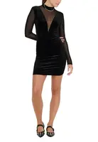 Černé šaty s dlouhými rukávy