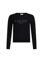 Liu Jo černý svetr s potiskem