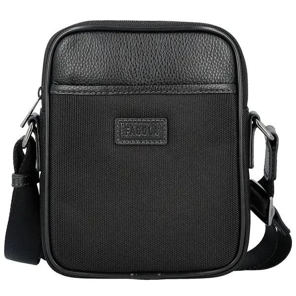 Pánská crossbody taška černá - Fagola Milany