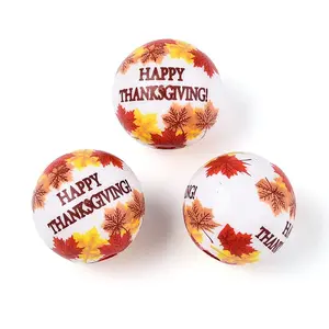 Printed Opaque Acrylic Beads