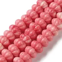 Synthetic Coral Dyed Beads Strands