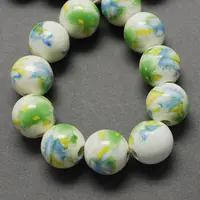 Handmade Printed Porcelain Beads