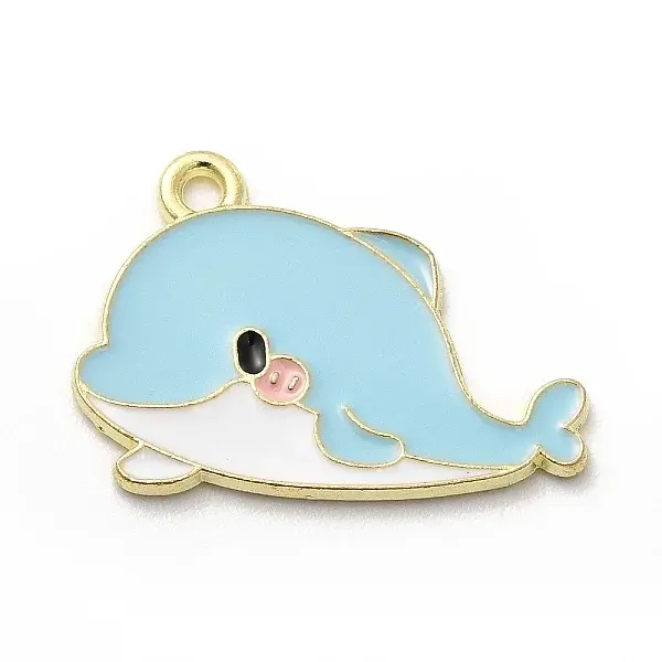 Sea Animal Alloy Enamel Pendants