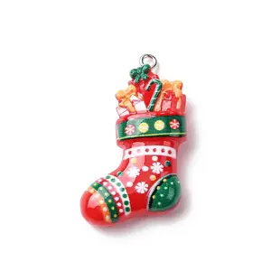 Christmas Opaque Resin Pendants