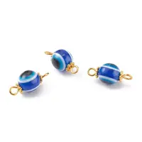 Evil Eye Resin Beads Link Connector