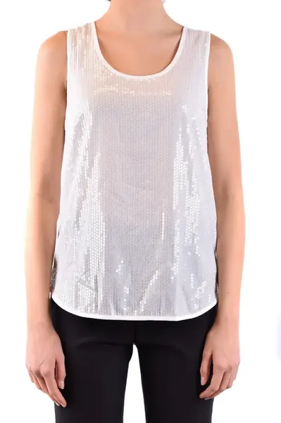 Bílý top bez rukávů Parosh