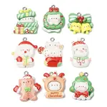 Christmas Opaque Resin Pendants