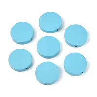 Painted Natural Poplar Wood Beads