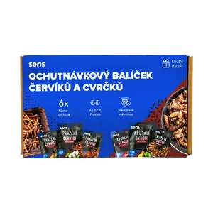SENS Ochutnávkový balíček cvrčků & červíků 6ks