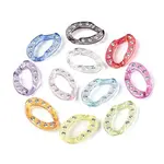 UV Plating Transparent Acrylic & Rhinestone Beads