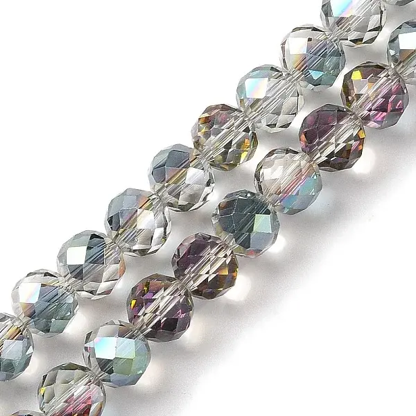 Half Golden Plated Electroplate Beads Strands