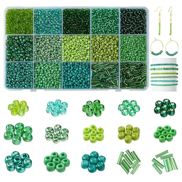 15 Styles Glass Seed Beads