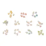 11Pcs Acrylic Flower Pendants