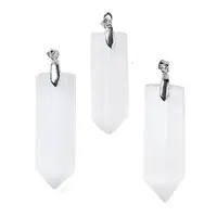 Natural Selenite Big Pendants