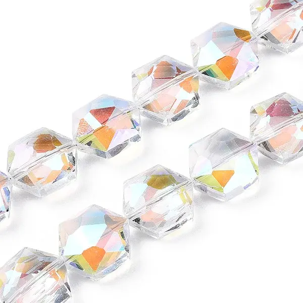 Faceted Glass Beads Strands