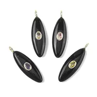 Natural Obsidian Pendants