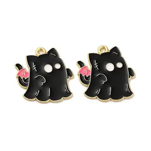 Halloween Alloy Enamel Pendants