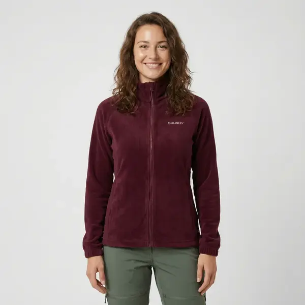 Husky Aflee L S, bordo Dámská fleecová mikina