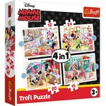 Trefl Puzzle Minnie s přáteli 4v1 (12,15,20,24 dílků)