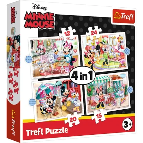 Trefl Puzzle Minnie s přáteli 4v1 (12,15,20,24 dílků)