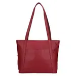 Kožená dámská kabelka přes rameno SendiDesign Marta - vínová