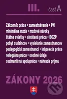 Zákony 2026 III/A - Pracovnoprávne vzťahy a zamestnávanie - kniha z kategorie Pracovní právo