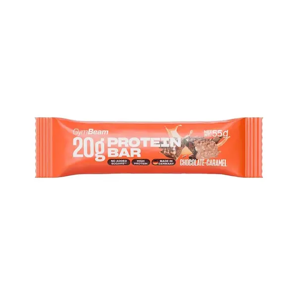 GYMBEAM 20 g protein bar proteinová tyčinka čokoláda s karamelem 55 g