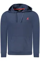 Modrá pánska mikina s kapucňou