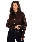Shirt-MI-KS-C229.16P-dark brown