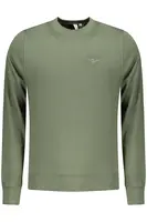 Pánska zelená mikina bez kapucne