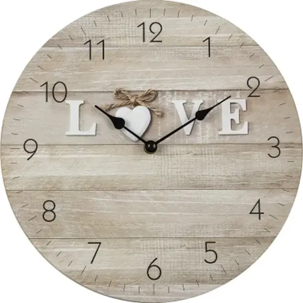 Nástěnné hodiny Love 30 cm, MDF