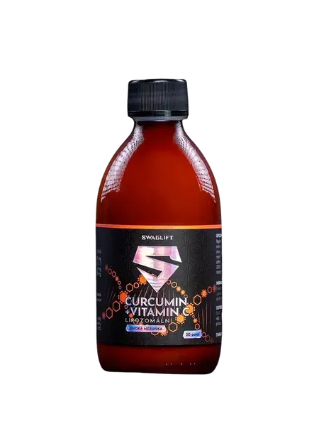 SWAGLIFT Lipozomálna Curcumin + Vitamín C 300 ml