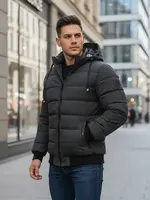 Pánská zimní bunda s kapucí