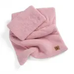 Baby Nellys 2D sada polštářek a peřinka Boucle 35x30cm + 55x75cm - pudrově růžová